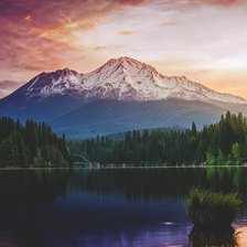 Схема вышивки «вечер закат»