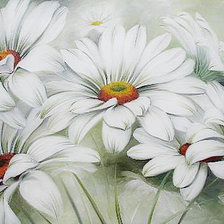 Оригинал схемы вышивки «Белые цветы» (№1492706)