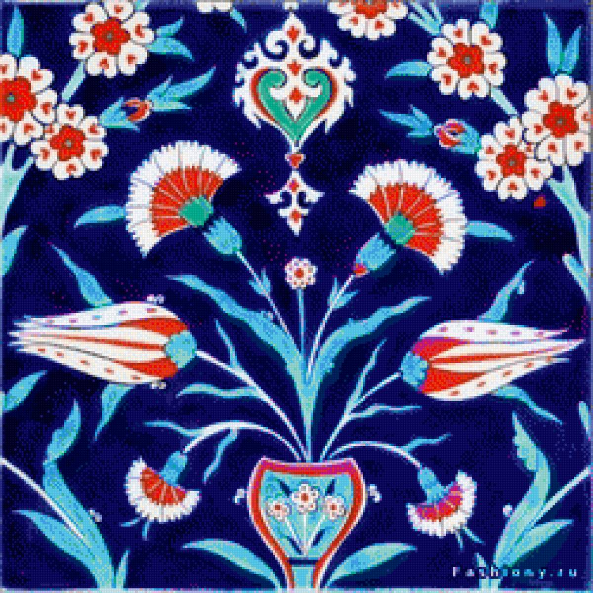 Восточные узоры - подушка - предпросмотр