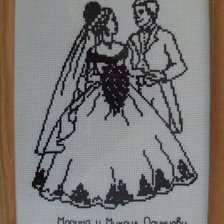 Схема вышивки «Молодожены»