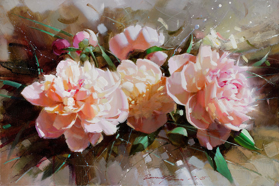 różowe piwonie - оригинал