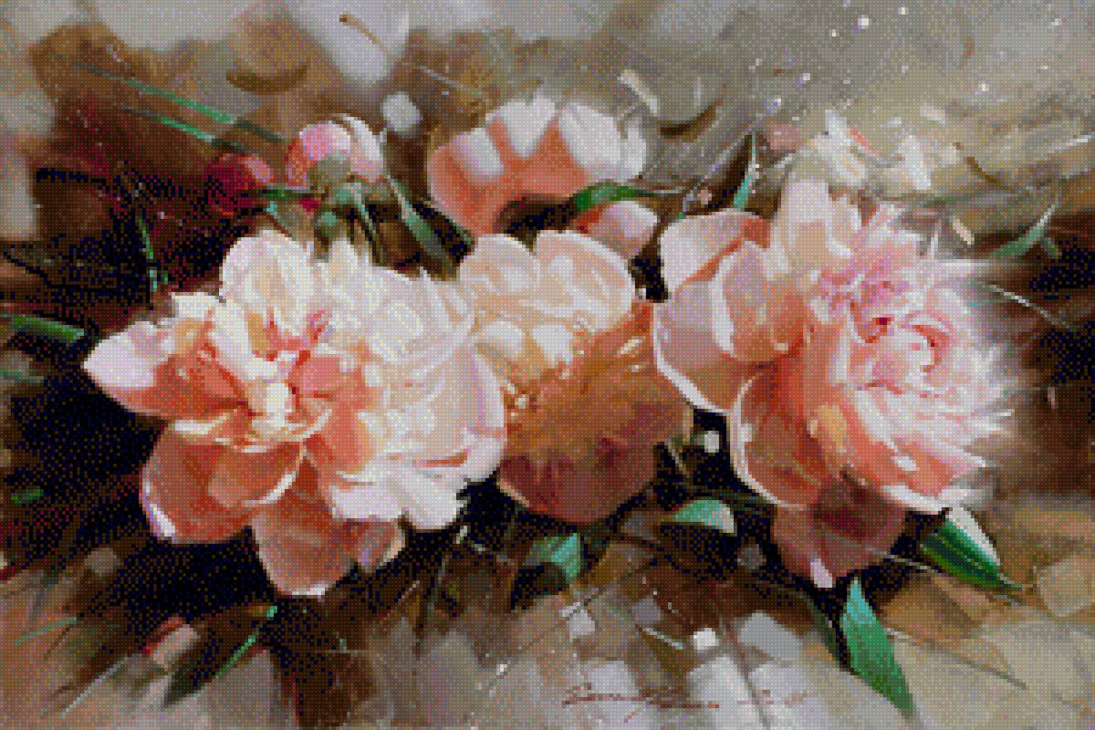 różowe piwonie - предпросмотр