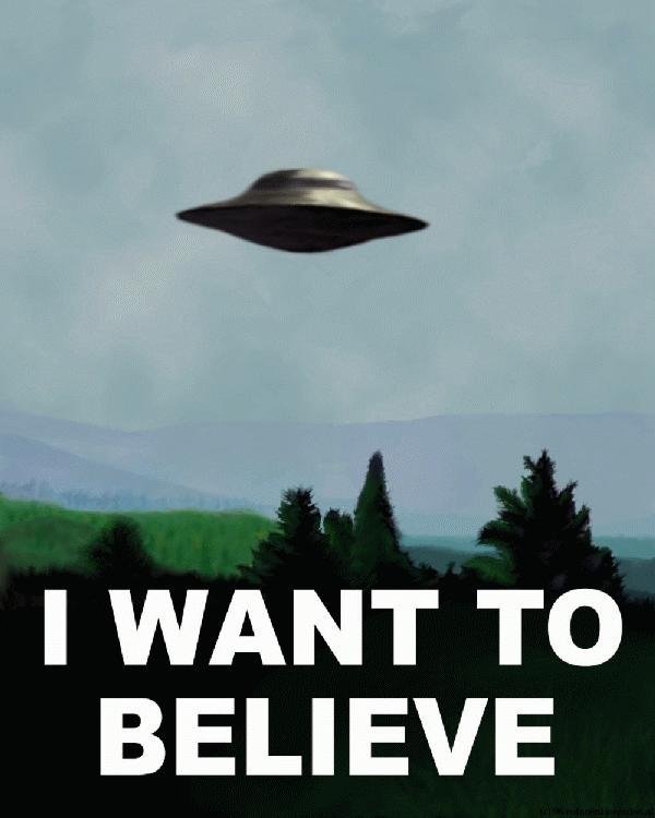 плакат Малдера I WANT TO BELIEVE - fox mulder, the x-files - оригинал