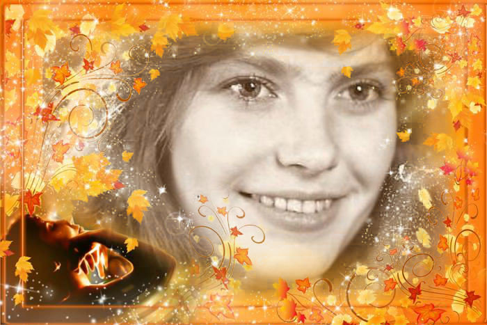 Осень - вышивка - оригинал