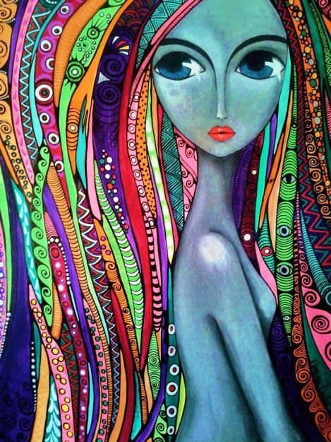 Абстракция 3 - вышивка - оригинал