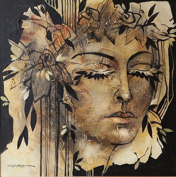 Абстракция 6 - вышивка - оригинал