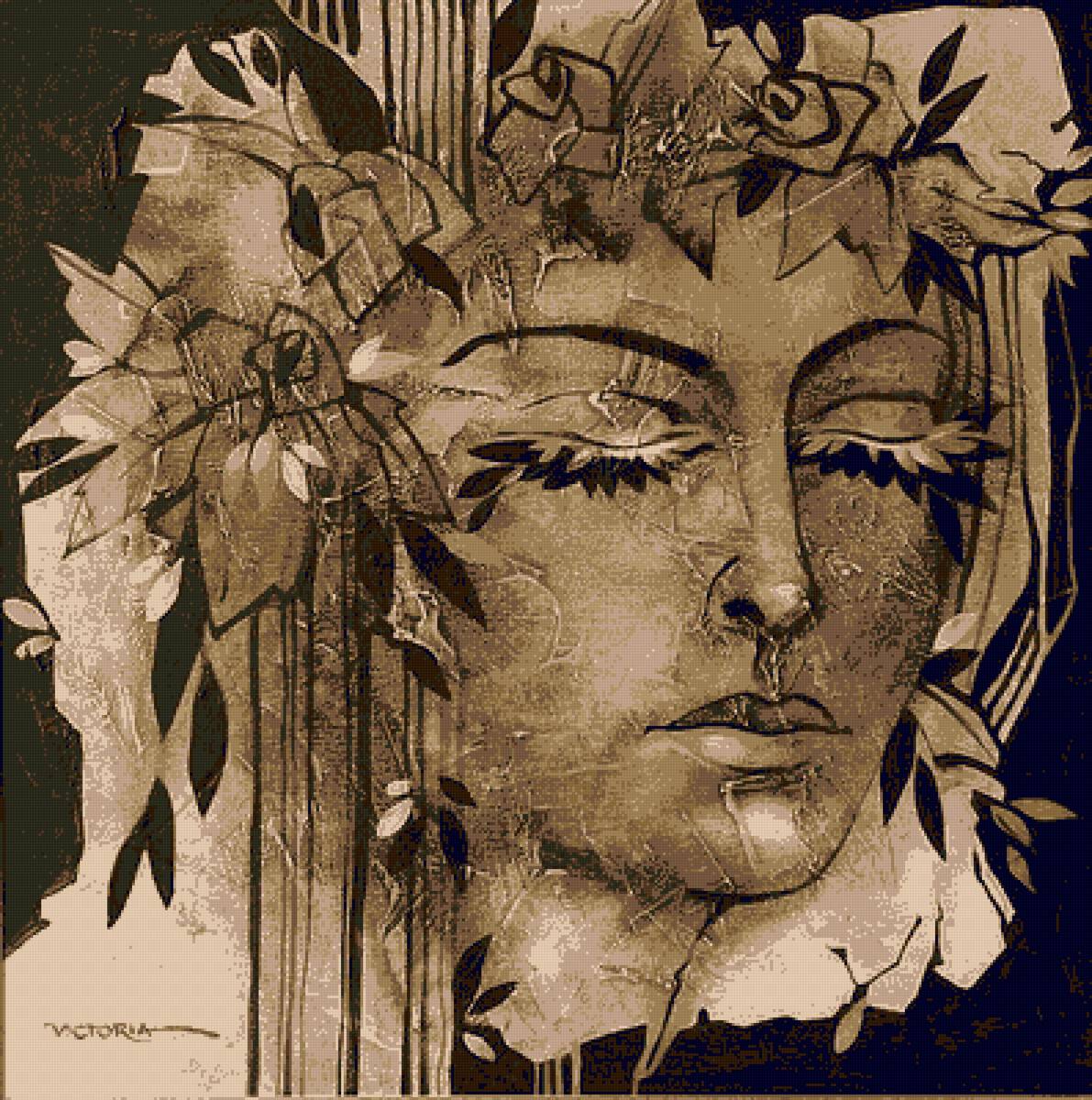 Абстракция 7 - вышивка - предпросмотр