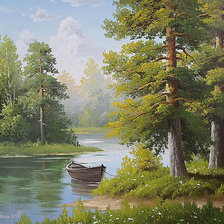 Схема вышивки «у реки»