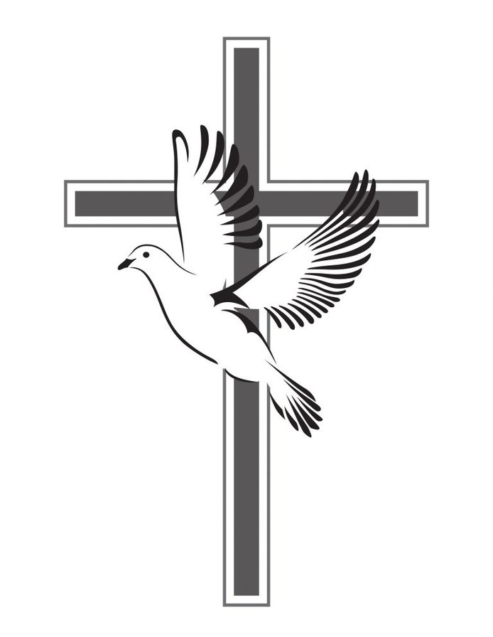 Крест и голубь - любовь бога - оригинал