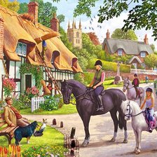 Схема вышивки «Английская деревня»