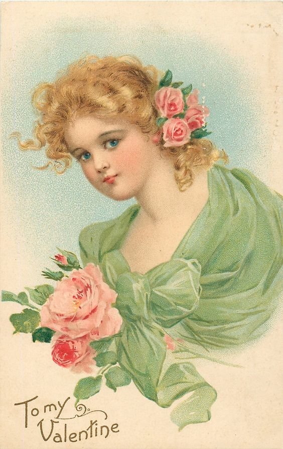 девочка с розами - девушка, женщина, цветы, люди - оригинал