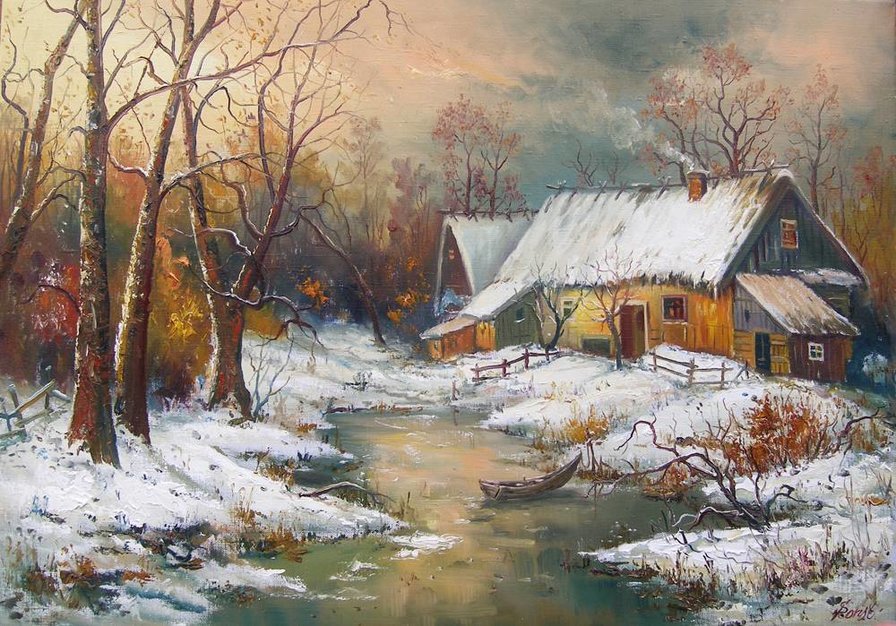 zima na wsi - оригинал