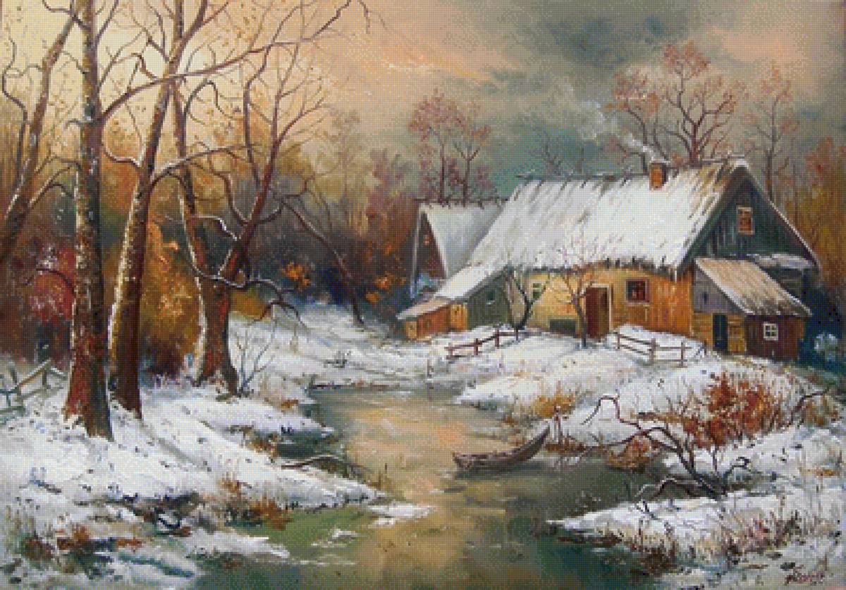 zima na wsi - предпросмотр