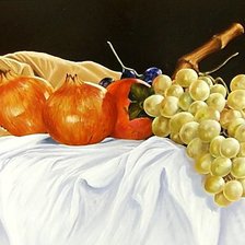 Оригинал схемы вышивки «Художник Фиоре Раффаэле. Натюрморт с фруктами.» (№1502333)