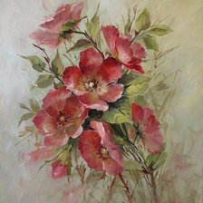 Схема вышивки «dzikie róże»