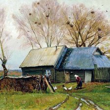 Схема вышивки «В деревне»