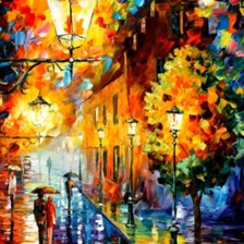 Схема вышивки «желтый вечер»