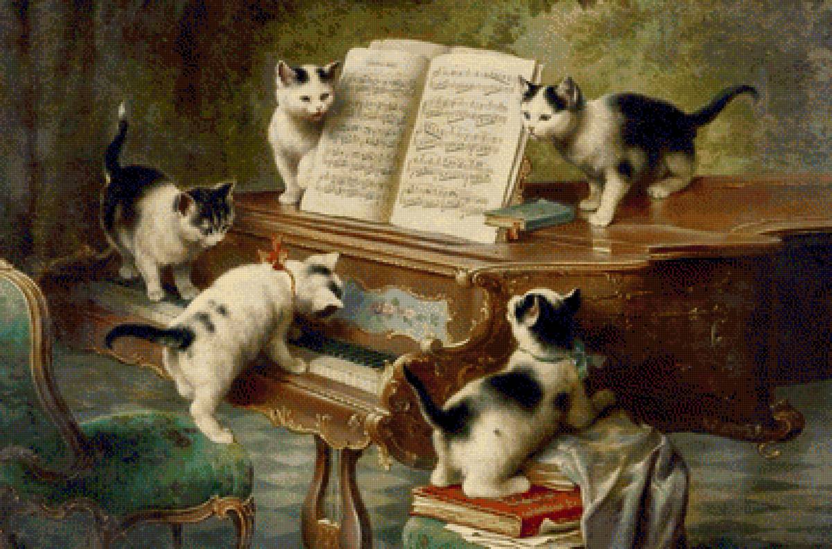 Урок музыки - музыка, котята - предпросмотр