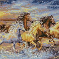 Схема вышивки «w promieniach zachodu»