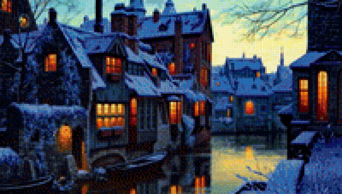 Зимний вечер - предпросмотр