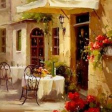 Схема вышивки «Улочка»