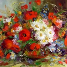 Схема вышивки «Букет цветов»