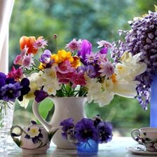 Схема вышивки «Букет цветов»