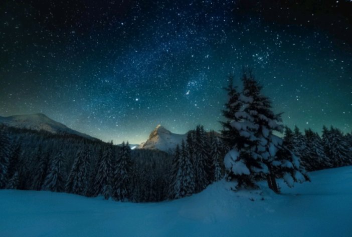 Зимняя ночь - оригинал