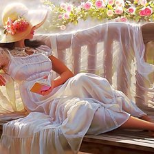 Схема вышивки «девушка»