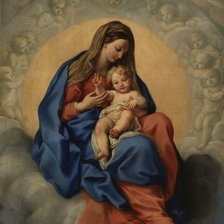 Схема вышивки «Мадонна с ребенком»