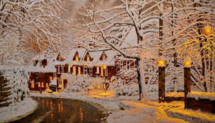 zimowy wieczór - оригинал