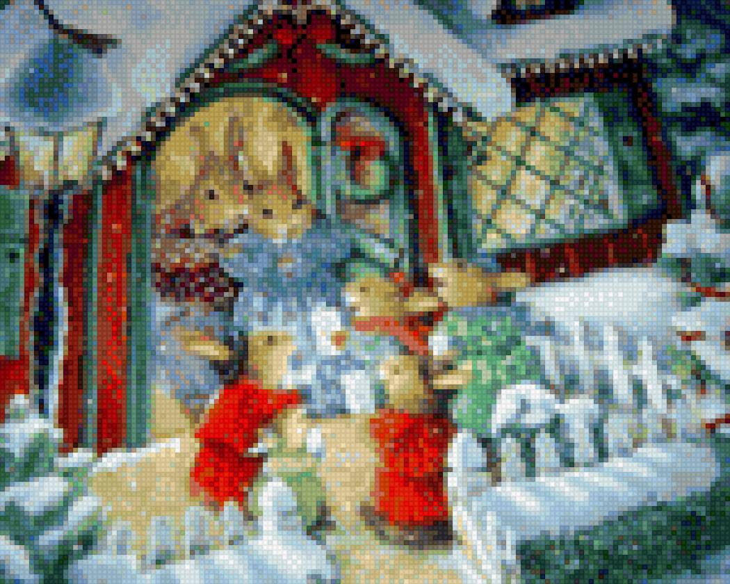 susan wheeler - рождество, зайчики, детская - предпросмотр