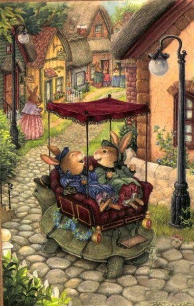 susan wheeler - зайчихи на черепахе, детская - оригинал