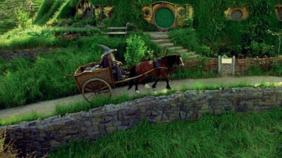 Гэндальф - властелин колец, хоббитон - предпросмотр