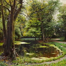 Схема вышивки «W parku»