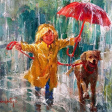 Схема вышивки «автор Corinne Hartley. Масло. Детсво»