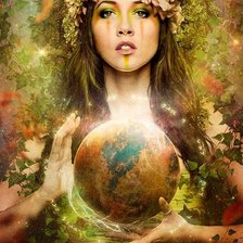 Схема вышивки «Země»