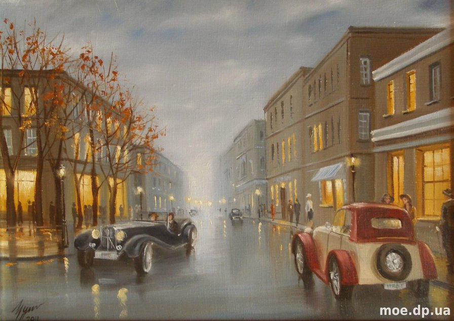 городской пейзаж 9 - лето, город, автомобиль, пейзаж - оригинал