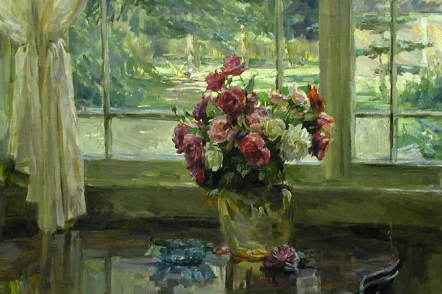 цветы на окне - цветы, окно - оригинал