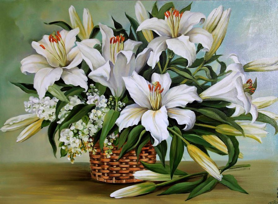 Букет лилий - лилии - оригинал