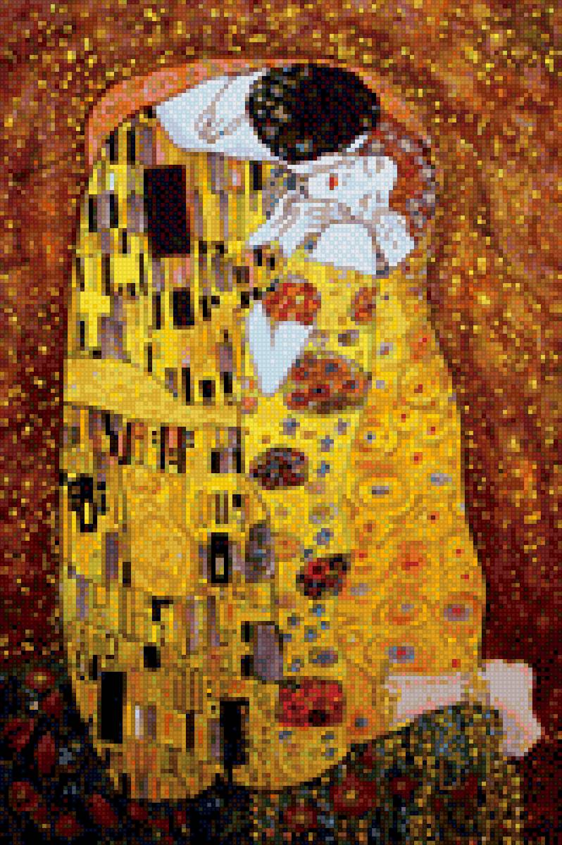 Поцелуй - по картине климпта - предпросмотр