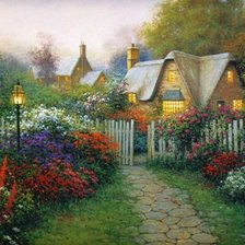 Схема вышивки «вечереет»