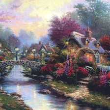 Схема вышивки «тихий вечер»