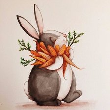 Заяц и морковь