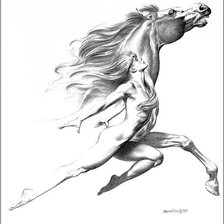 Схема вышивки «Бегущие»