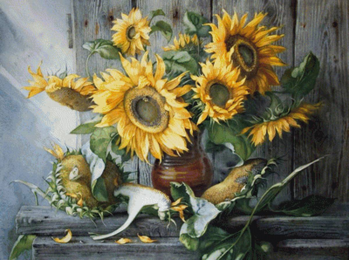 подсолнухи - предпросмотр