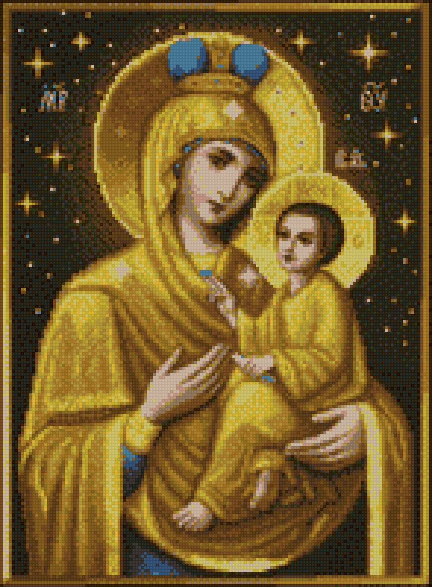 Золотая тихвинская богородица - предпросмотр