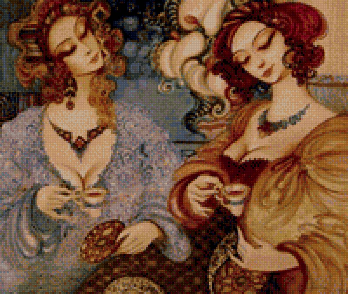 горделивые красавицы - восток, девушки, горделивые красавицы, авраам саакян - предпросмотр