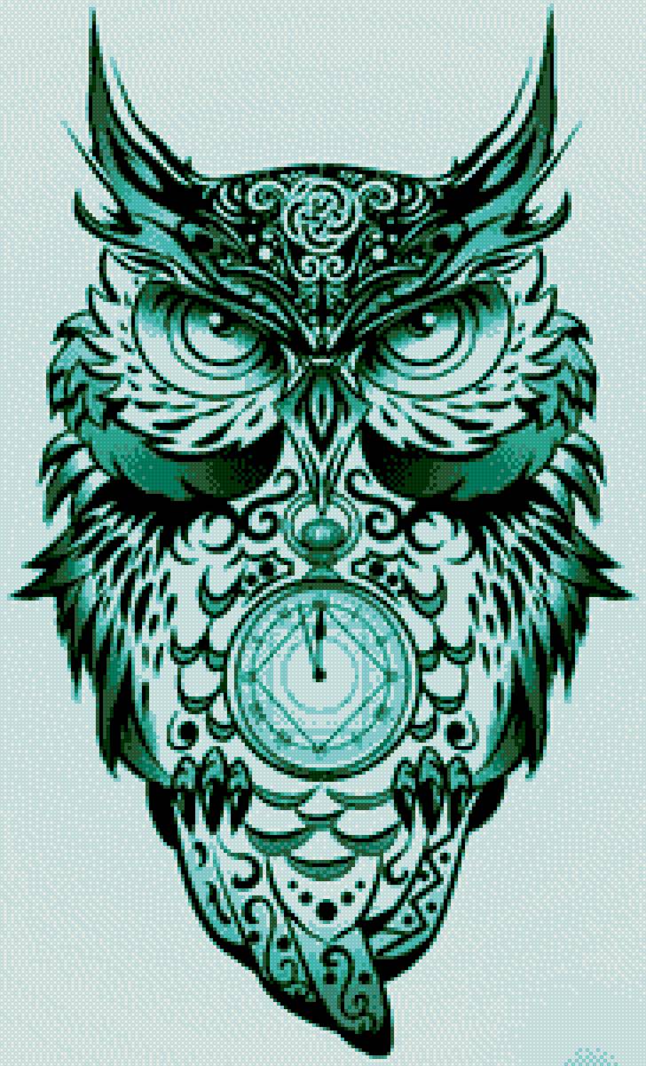 сова-часы - предпросмотр