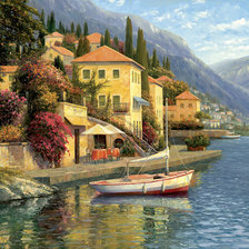 Схема вышивки «пейзаж»